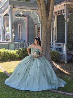 Quinceañera Dress Sage Green