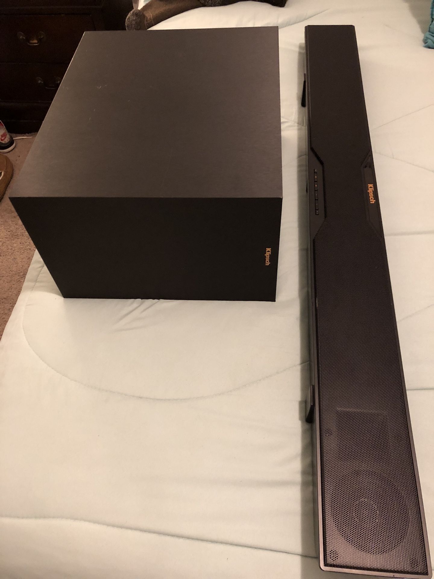 Klipsch Sound Bar And Subwoofer