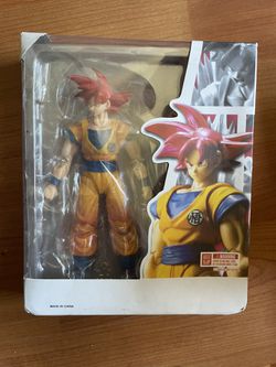  Bandai Tamashii Nations S.H. Figuarts Super Saiyan God Son Goku  Dragon Ball Super Action Figure : Toys & Games