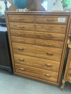5 Drawer Wood Chest Dresser
