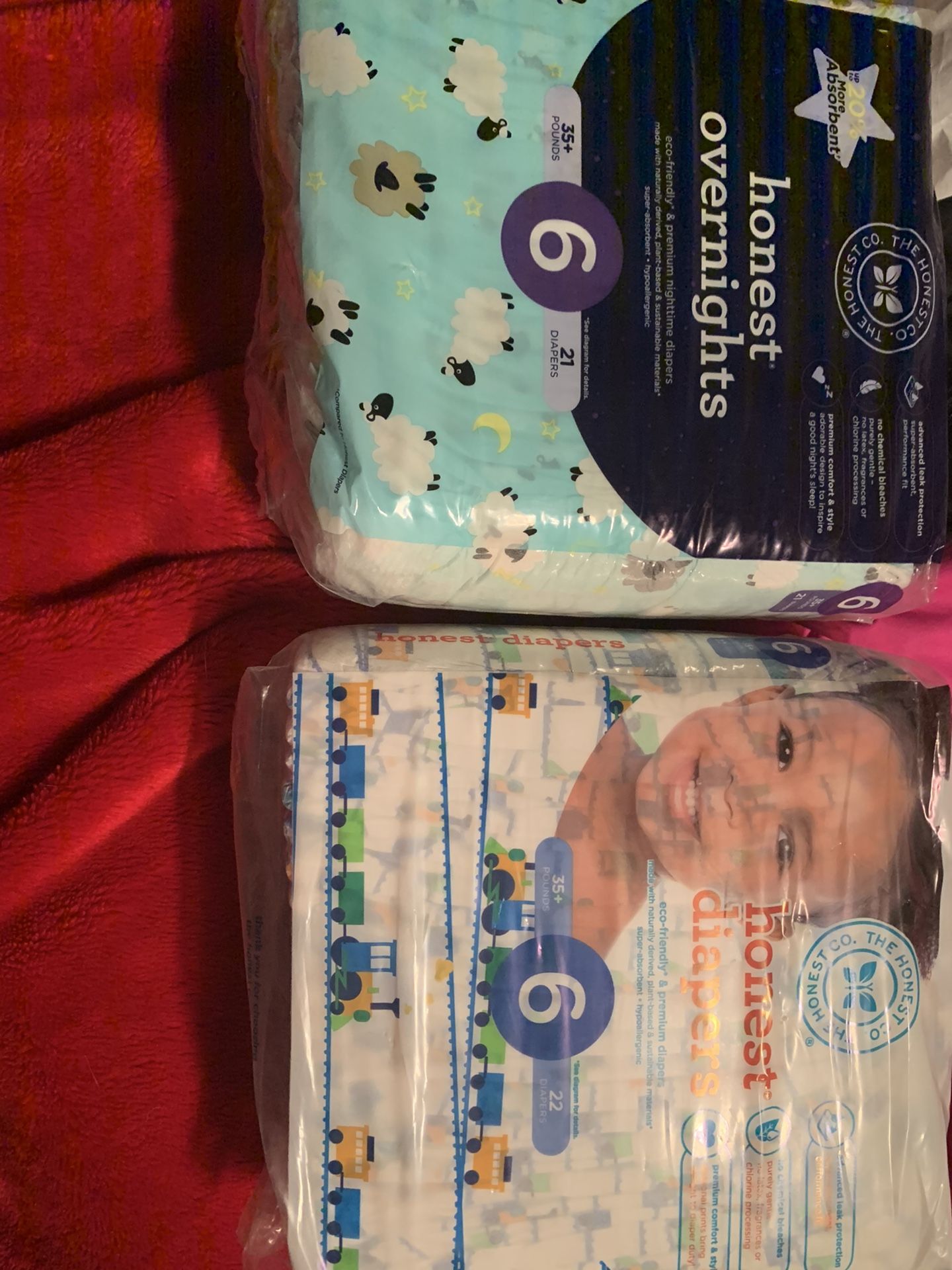 Honest diapers size 6