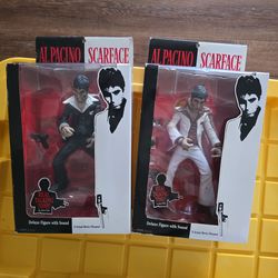 AL Pacino Scarface action figures.