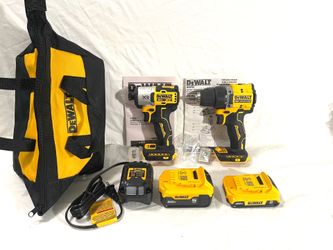 Brand new DeWalt XR & atomic model impact driver and drill. Driver tool set.