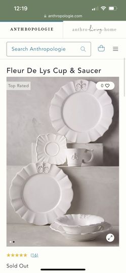 【美品】6枚セット Anthropologie Fleur De Lys P0000361580S0006T1.jpg