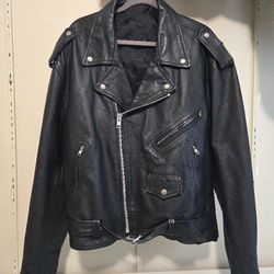 Vintage Leather Jacket Size L
