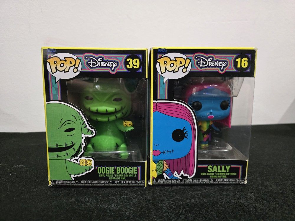 Disney Funko Pops Oogie Boogie & Sally(unopened)