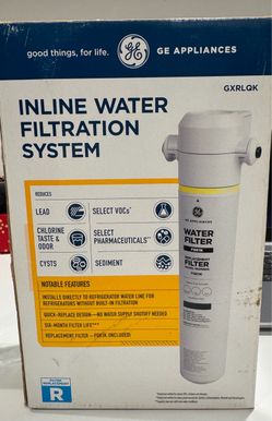 GE Appliances Inline Water Filtration System GXRLQK