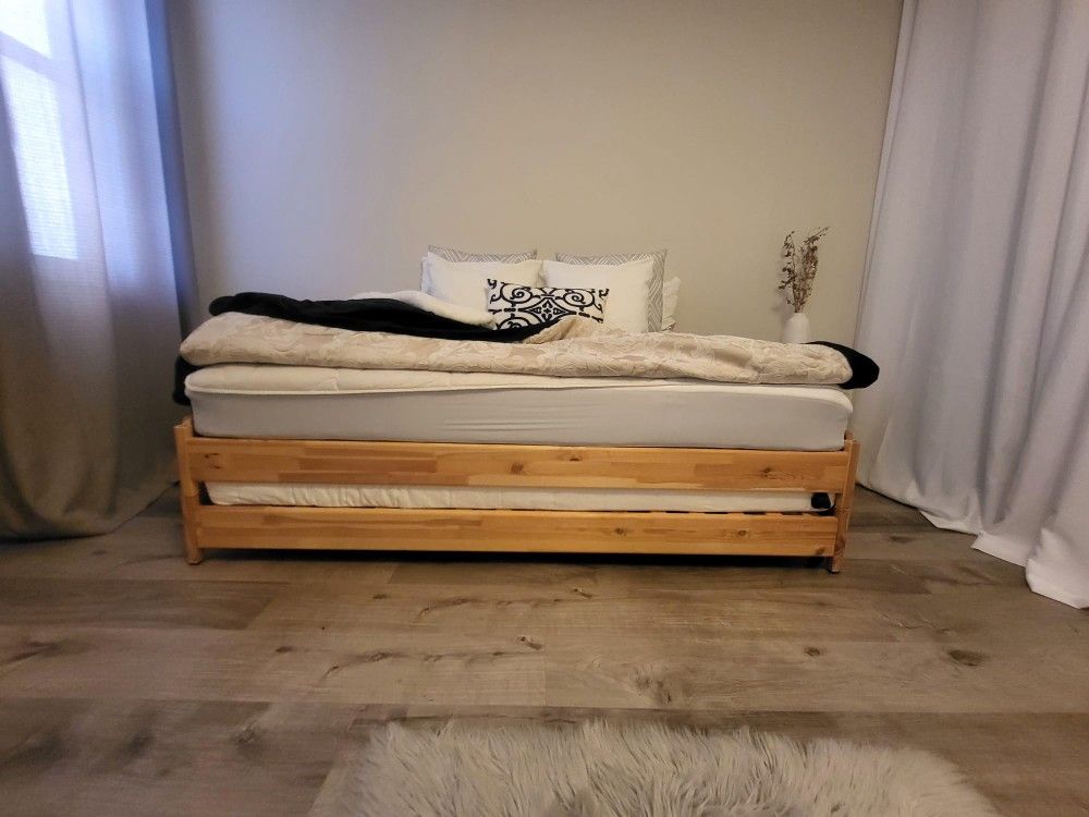 Stackable Bed Pine Twin Bed