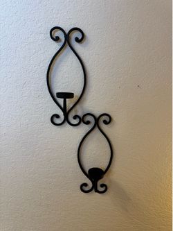 Set of Wrought Iron Wall Sconces