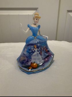 Forever Cinderella" porcelain bell figurine by Bradford Editions, part of Disney's Dresses and Dreams collection.