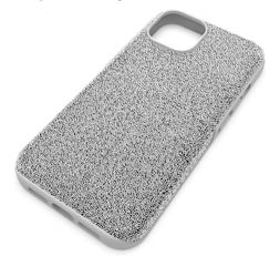 Swarovski Crystal Jeweled Glitter iPhone 14 Max Pro Case Sparkling Silver