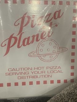 Toy story party planet pizza