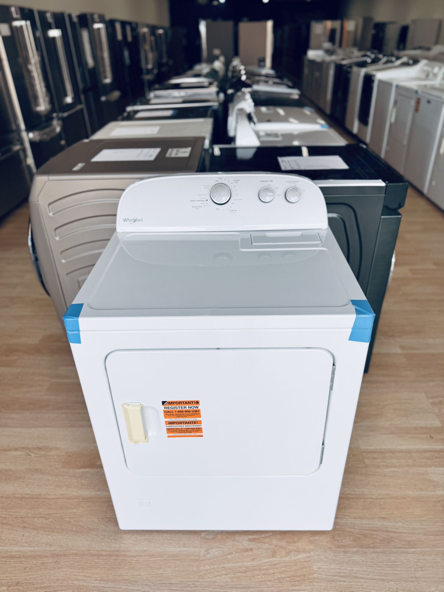 Brand-New Whirlpool 7.0 cu. ft. White Gas Dryer WGD4815EW