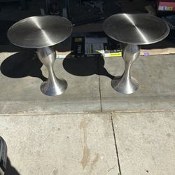 Stainless Steel End Tables 