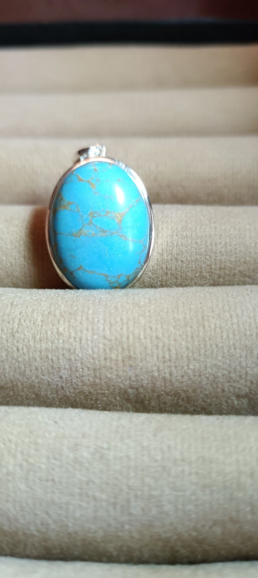 Mojave Blue Turquoise Pendant 