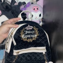 juicy couture velvet backpack 