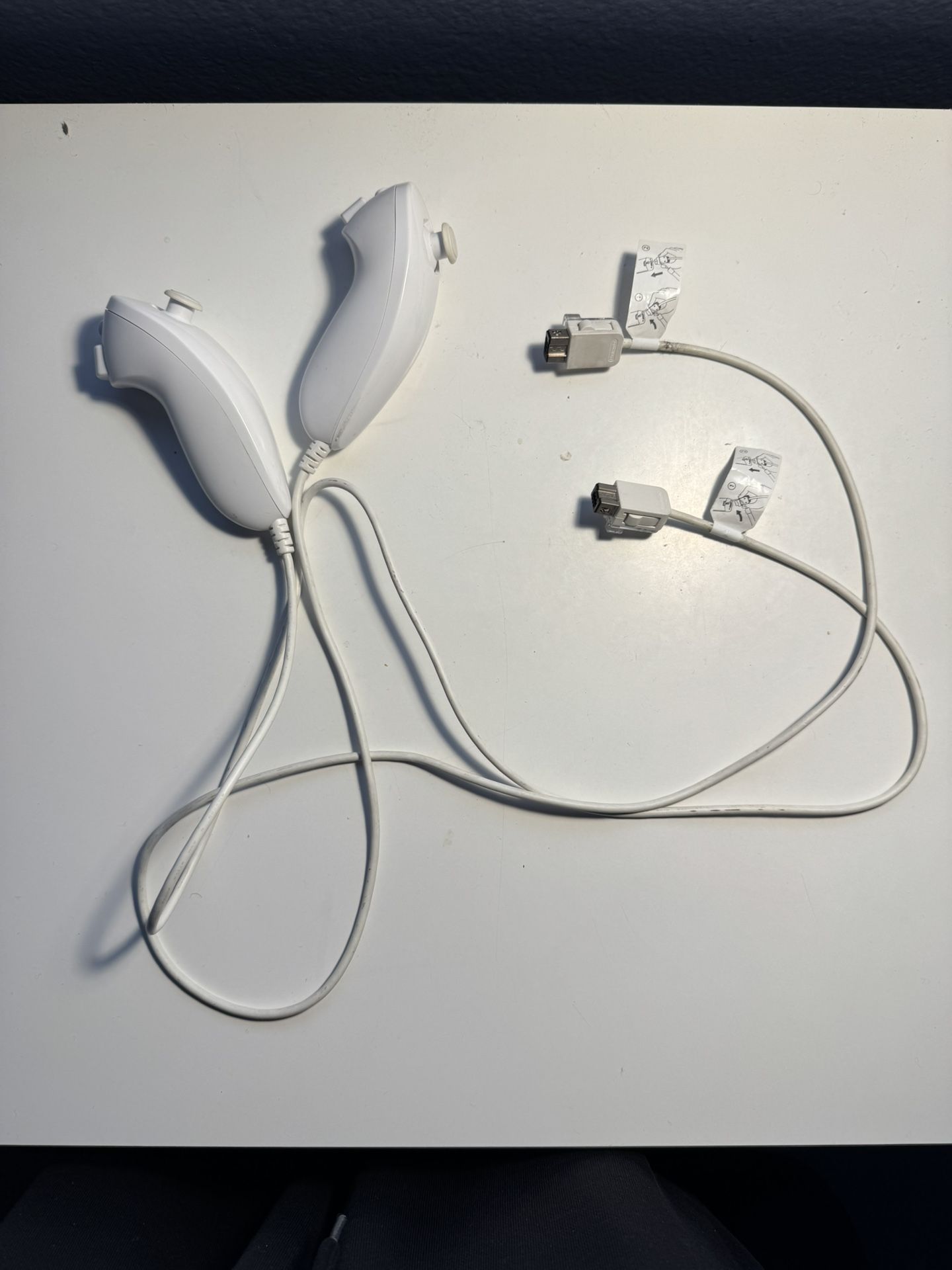 Nintendo Wii White Nunchuck Controllers