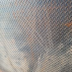 4'×7' Sheet Of Diamond Plate Steel, (1/8" Thick)