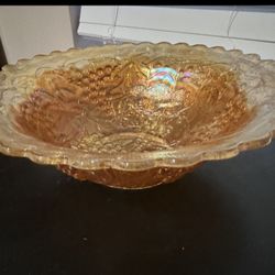 Vintage Marigold Imperial Carnival Glass Bowl 