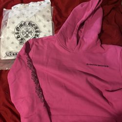 Pink Chrome Hearts Hoodie