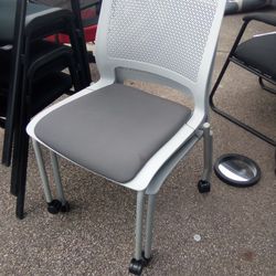 ** TWO ROLLABLE GREY WAIT CHAIRS ** $50 Each