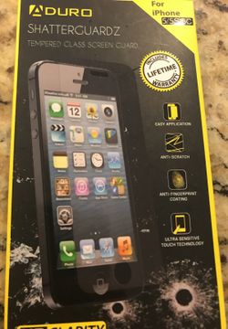 iPhone 5 shatter guard tempered glass screen