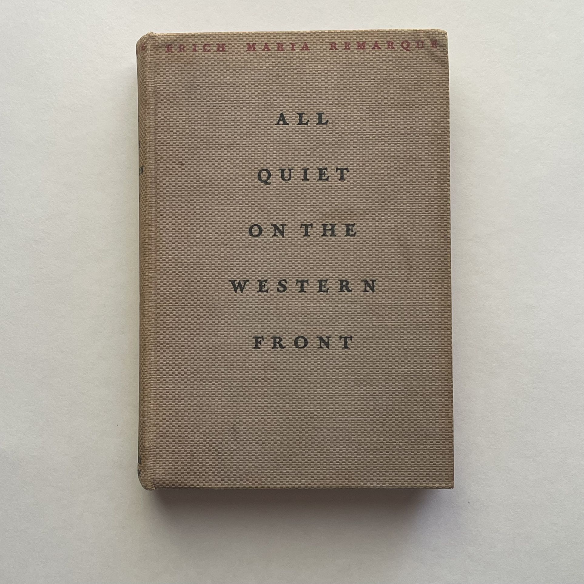 All Quiet On The Western Front - 1st US Edition - 3rd Printing - 1929