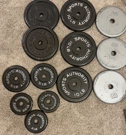 Standard 1” Free Weight Plates – Various Sizes