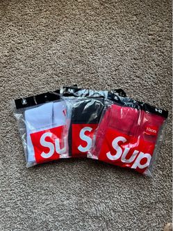 Supreme x Hanes Cushion Crew Socks Bundle