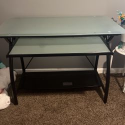Frosted Glass Desk