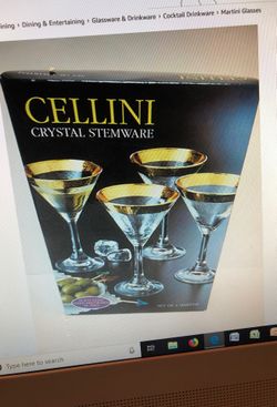 Cellini crystal stemware