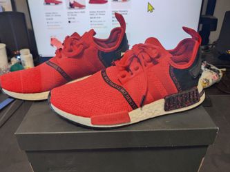 Adidas NMD R1 Red Speckle EF3327 Men's Shoes Size 8