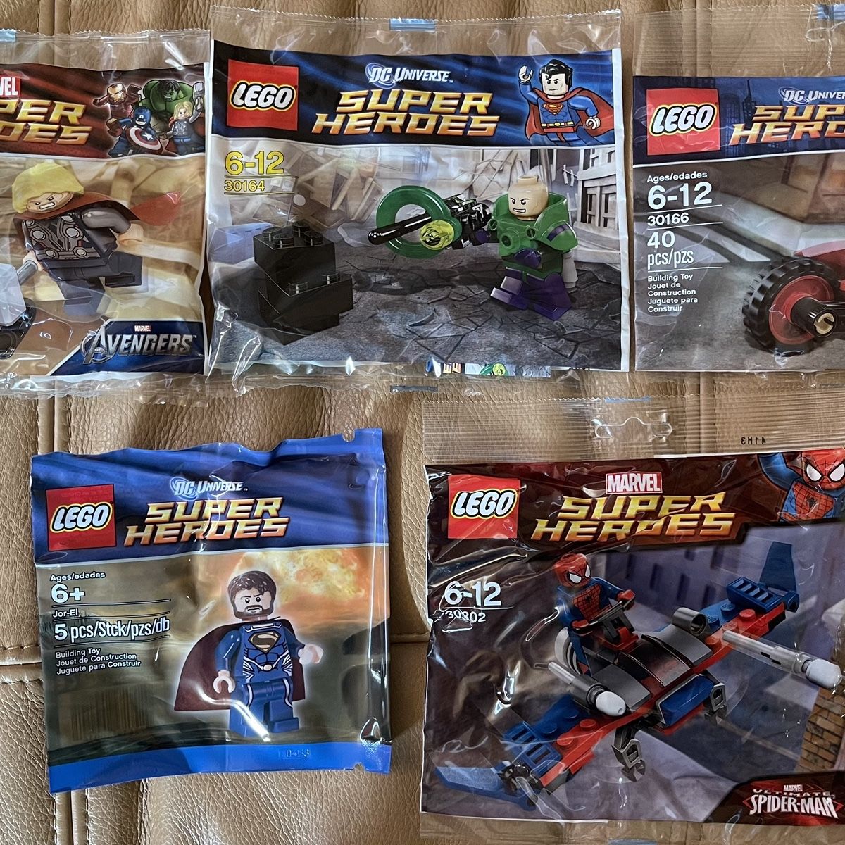 LEGO 5 Polybags Marvel DC Universe Super Heroes 30163 30164 30166 30302 Jor El NEW for Sale in Seal Beach California OfferUp