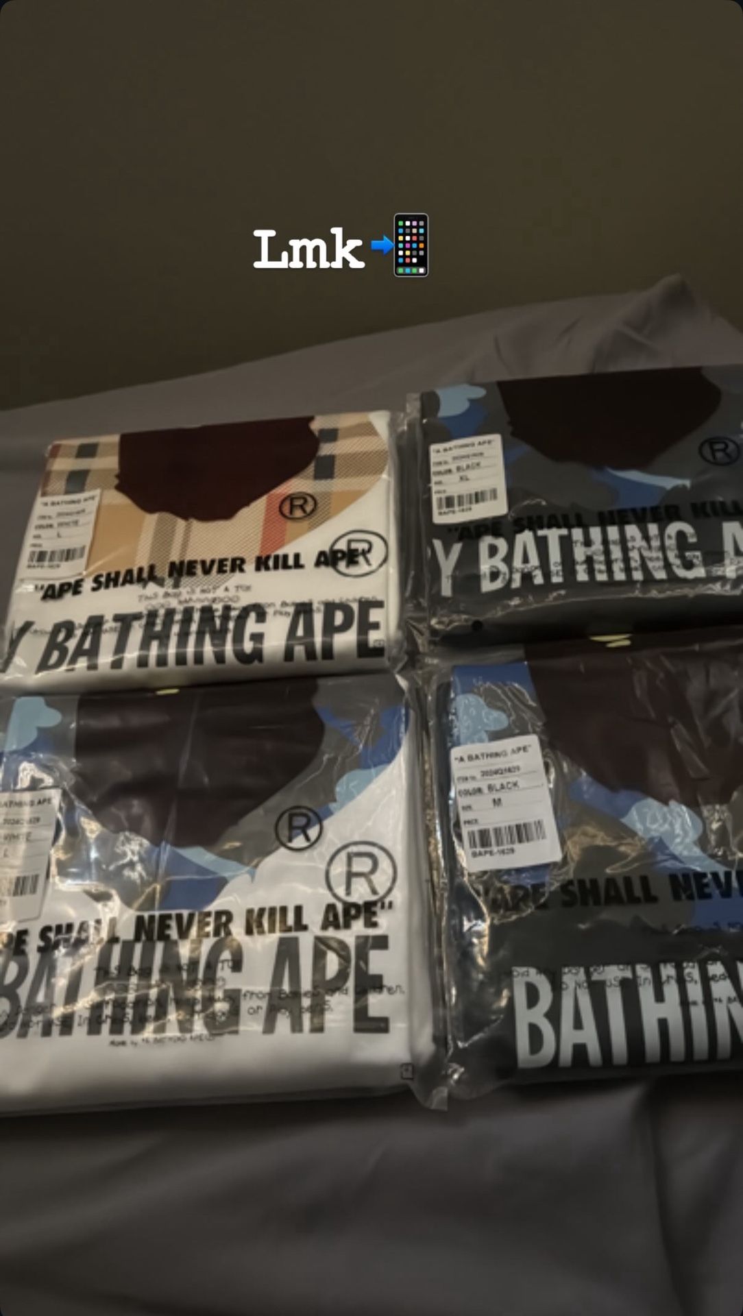 Bape Shirts Size L