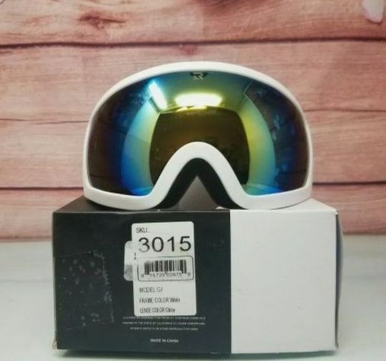 Retrospec Traverse G1 Ski, Snowboard, Snowmobile Goggles, Color White/Citrine