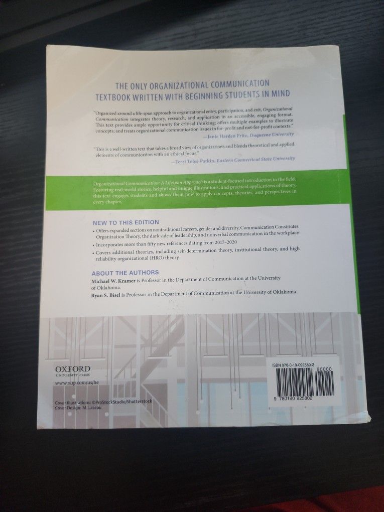 Organizational Communication A Lifespan Approach 2nd Edition