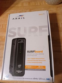 ARRIS SURF MODEM AND WIFI ROUTER..NEW IN BOX..$45