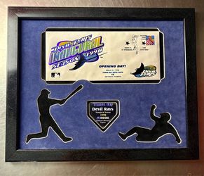Tampa Bay Devil Rays Inaugural Season 1998 commemorative display