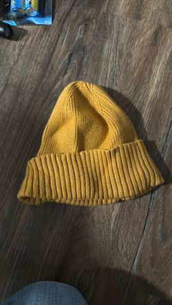 Mustard yellow beanie super cute!