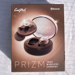 NEW*👉🏻 CoolPods Prizm Gold True Wireless Earbuds + Case👉🏻Coby (Silver Lake)