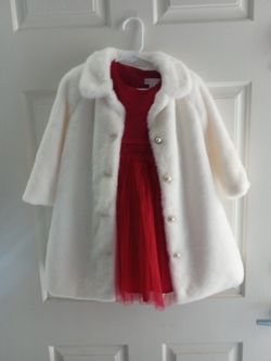 Toddlers Christmas Dress With Coat