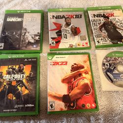 Xbox One Game Lot: NBA 2K18/19/23, COD BO4, Madden 17, Rainbow Six