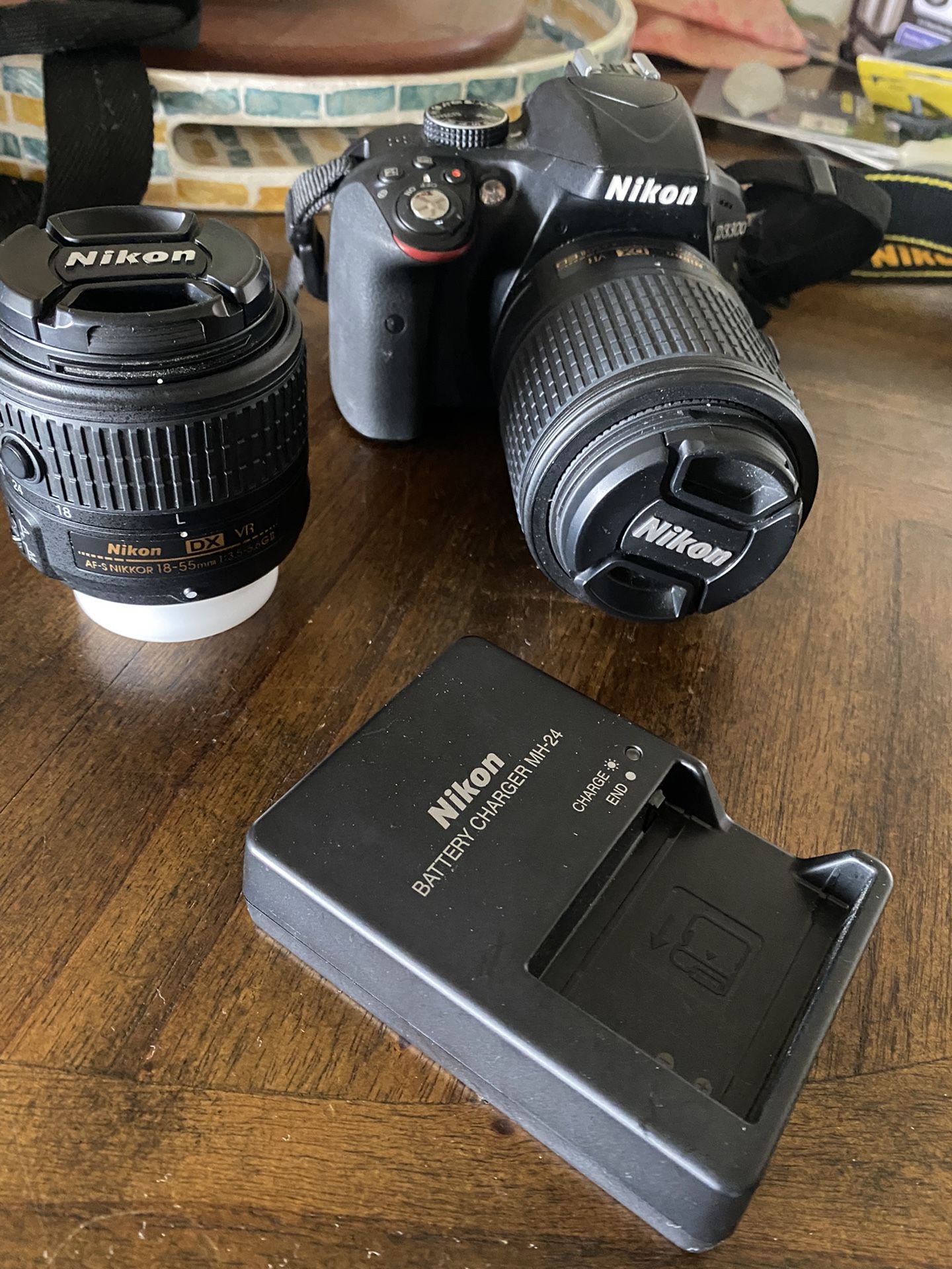 Nikon D3300 DSLR Camera W/ Accessories