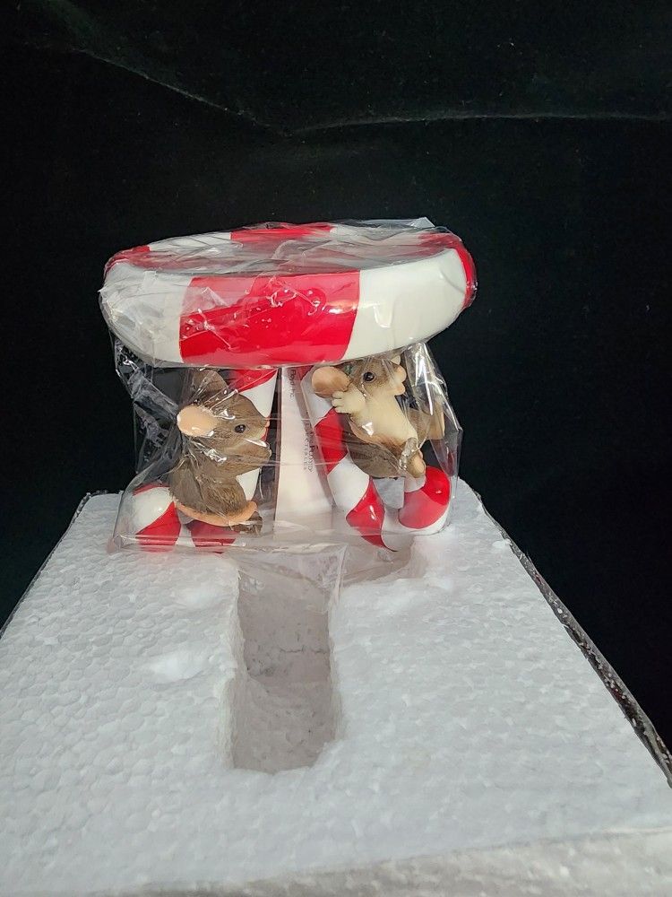 Xmas Mice Candleholder