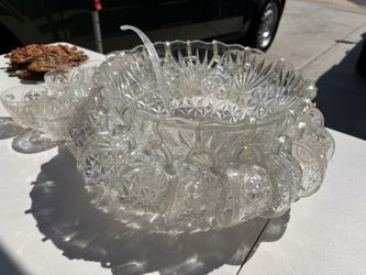 Vintage Punch Bowl Set Of 26