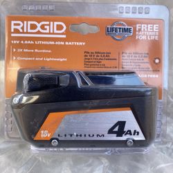 Ridgid Battery New