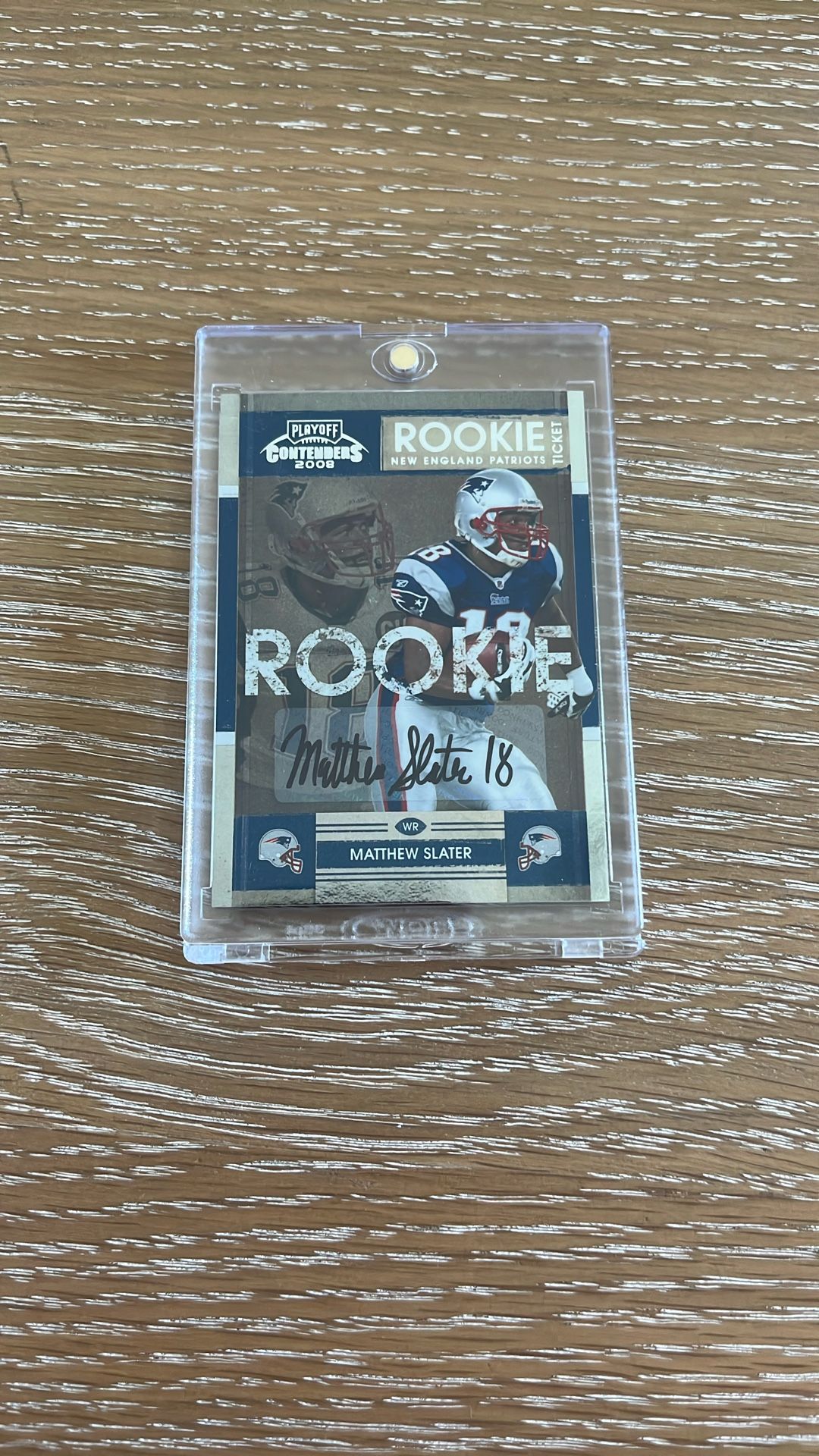 Matthew Slater Rookie Auto Football Card Patriots