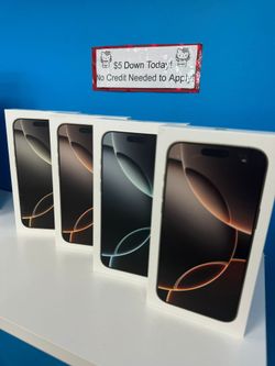 New-iPhone 16 Pro - Smartphone - Payments Available - Pay $5 Down To take It home