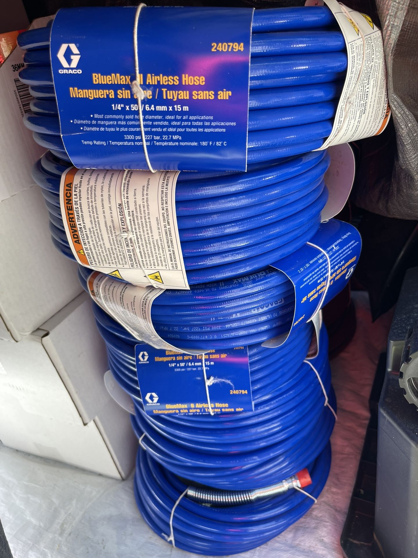 Graco Hose 50 Ft By 1/4 7 PCs For $ 280