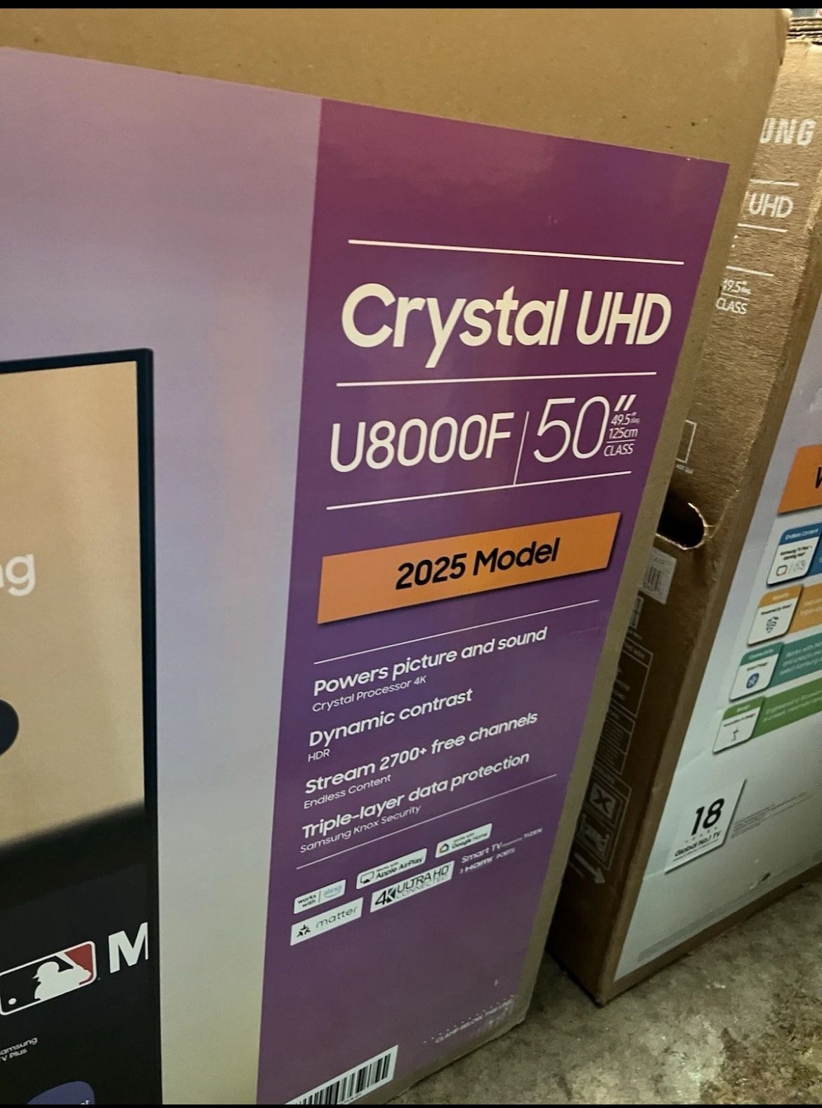 50" Class Crystal UHD U8000F 4K Smart TV (2025)